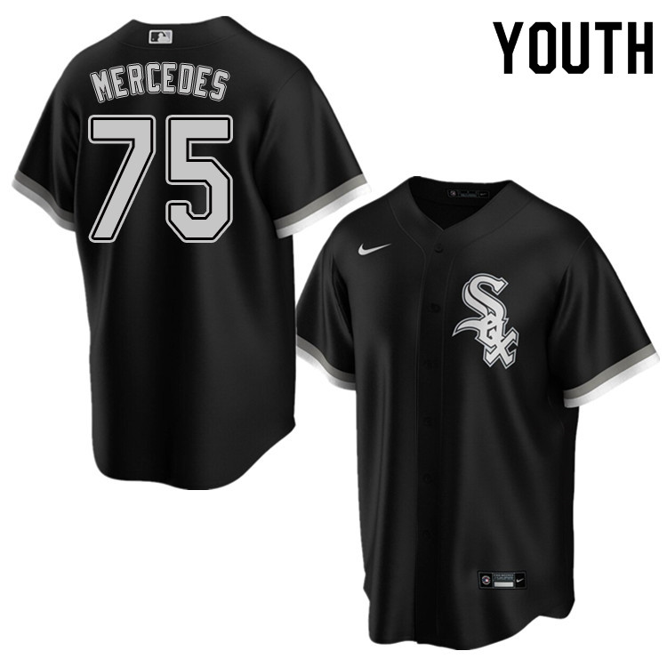 Nike Youth #75 Yermin Mercedes Chicago White Sox Baseball Jerseys Sale-Black - Click Image to Close